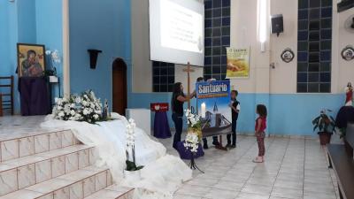 Dezenas de Fiéis participaram da abertura do Tríduo em louvor a São José no Bairro Cristo Rei